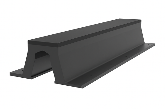 Arch fender with UHMW-PE top layer