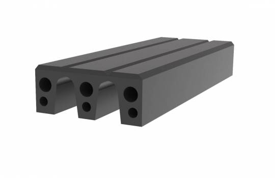 Fendertec marine fendering - Rubber Composite M-fender block with UHMWPE Top layer